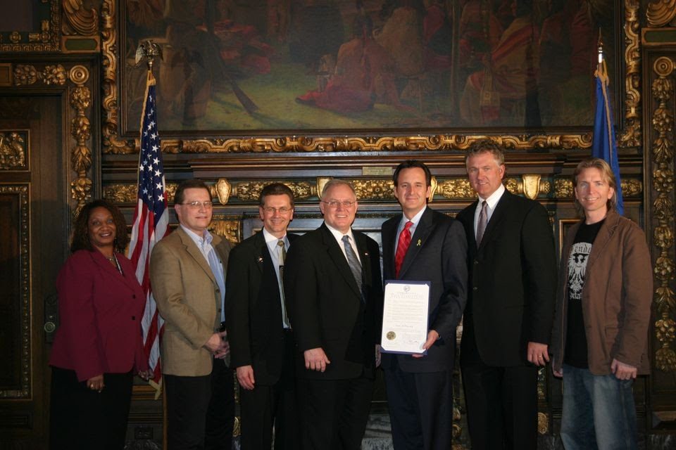 A proclamation at the Capitol