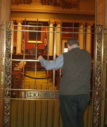 At the chamber doors, Minnesota Capitol